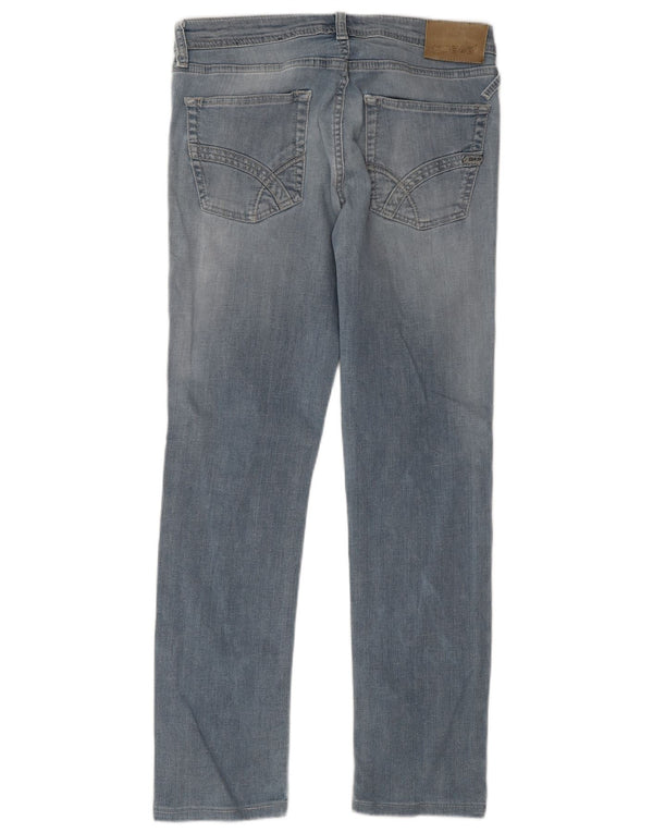 Gas Mens Slim Jeans W31 L29 Azul Algodão