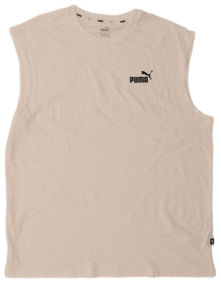 Colete gráfico masculino PUMA XL branco
