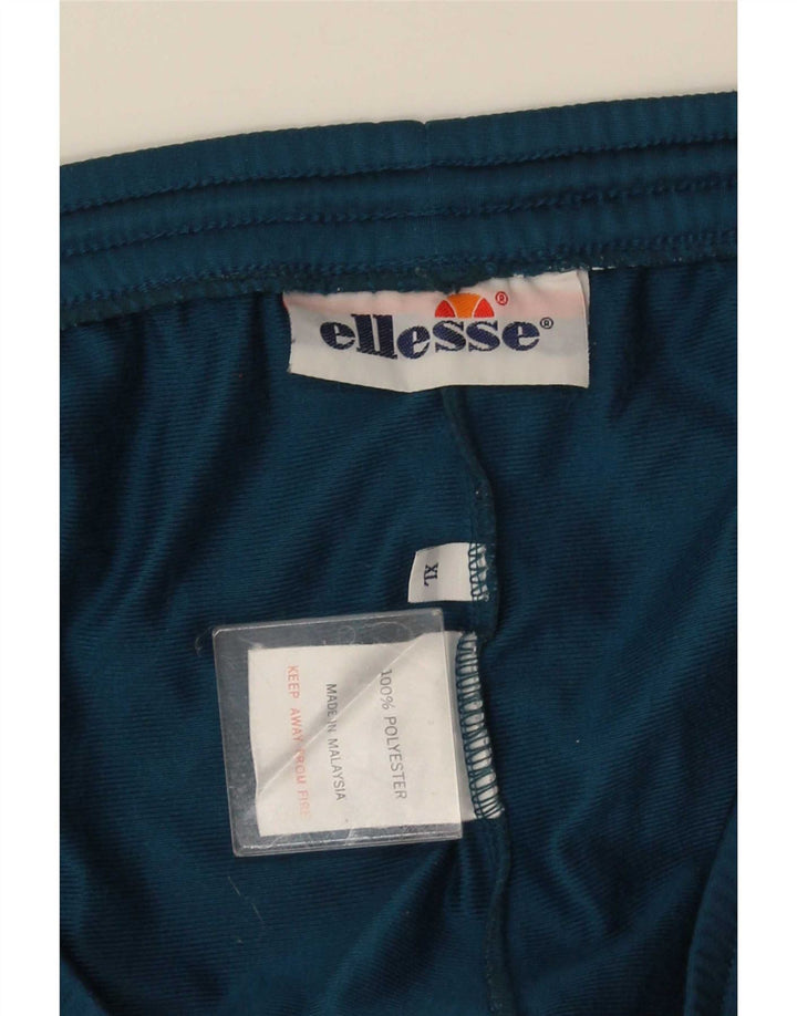 Calça Ellesse masculina de agasalho gráfico XL azul colorblock poliéster