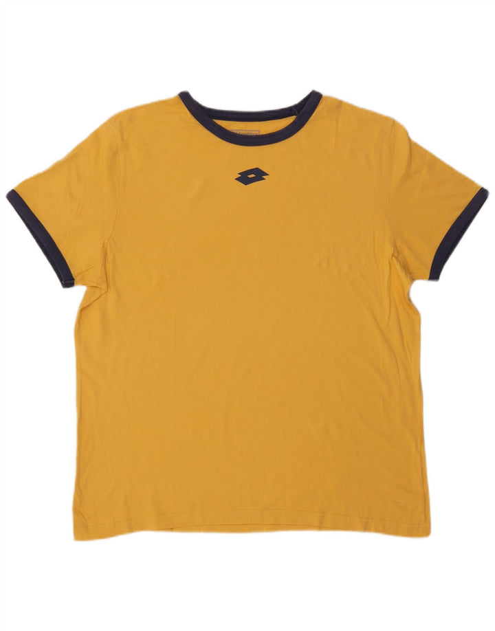 Camiseta gráfica masculina Lotto Top XL amarelo
