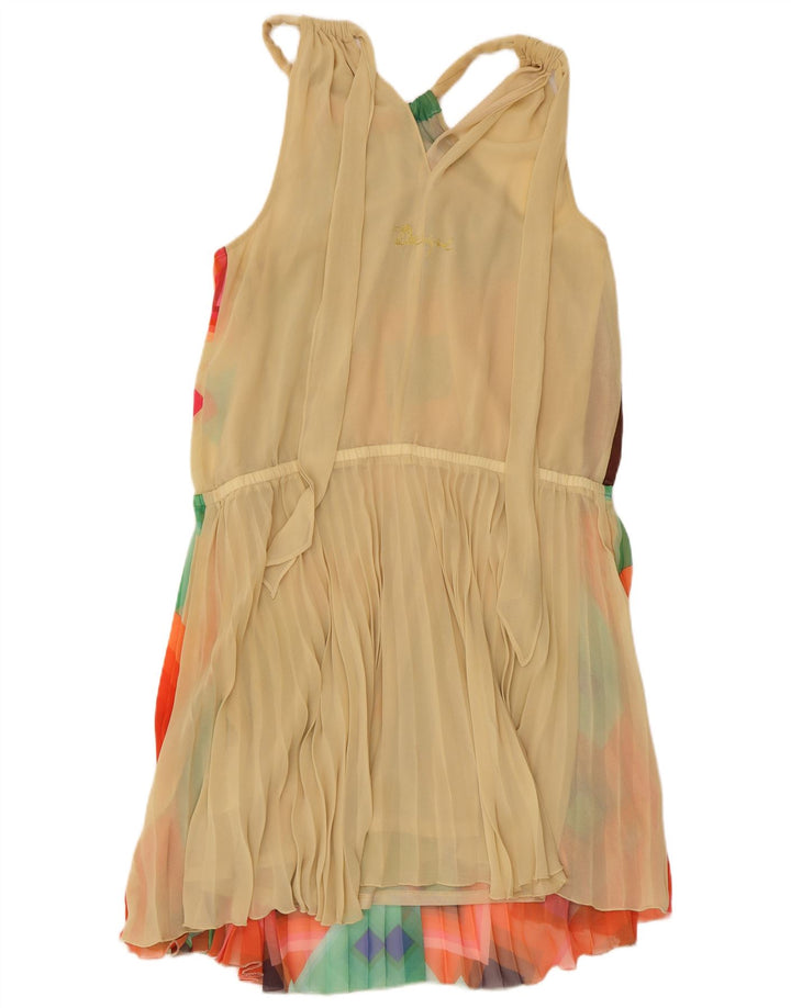Desigual Vestido Halter Feminino EU 40 Médio Multicolorido Geométrico
