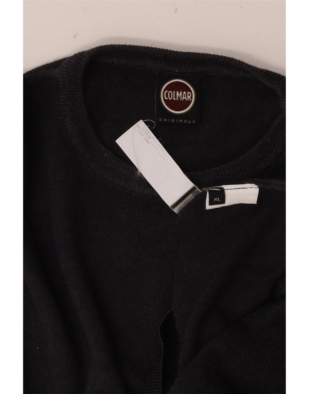 Suéter masculino Colmar com gola redonda XL lã virgem cinza