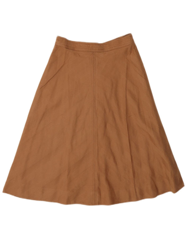 Saia vintage feminina linha A W26 pequena marrom