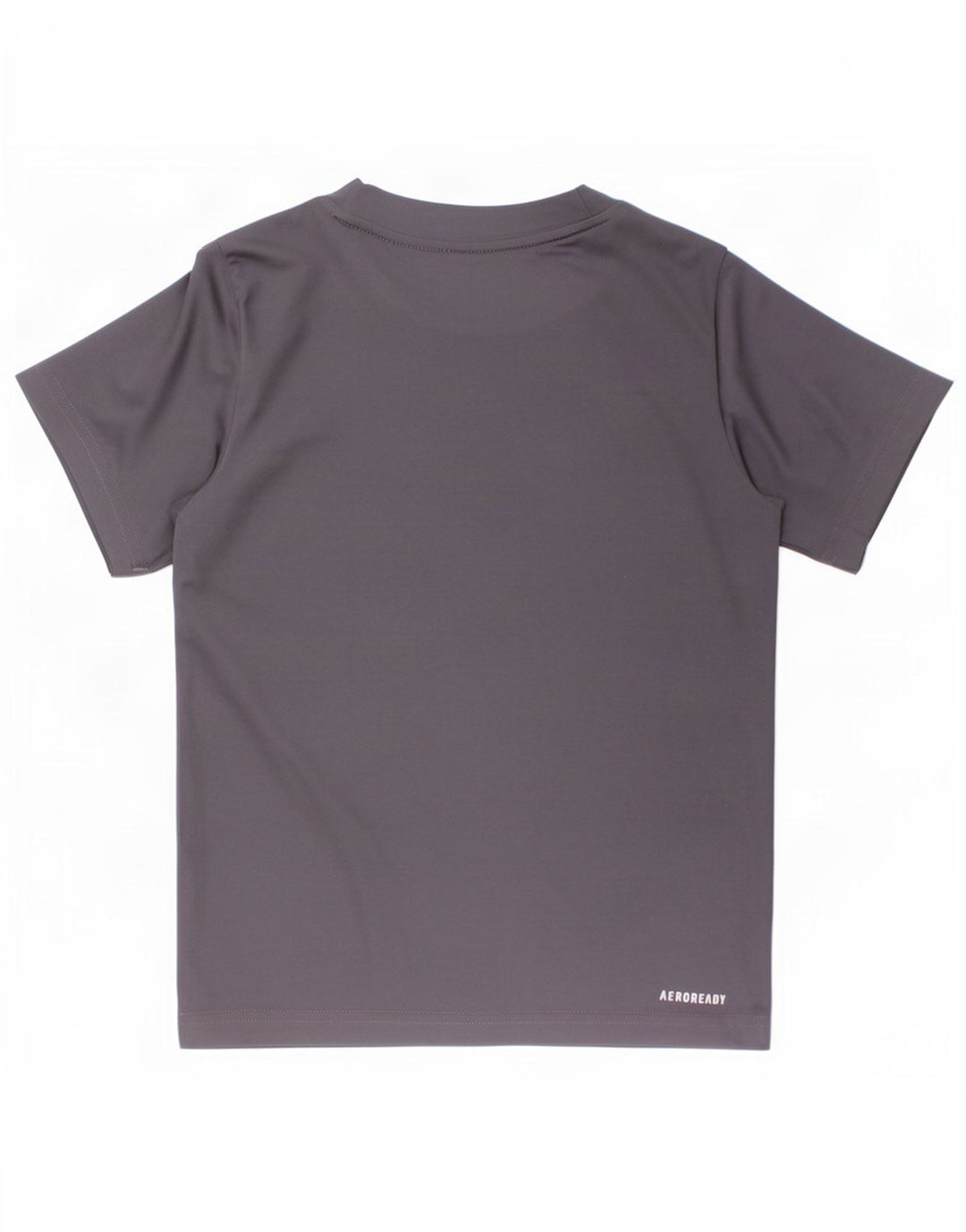 Camiseta Adidas Boys Aeroready Graphic Top 5-6 Anos Cinza Poliéster