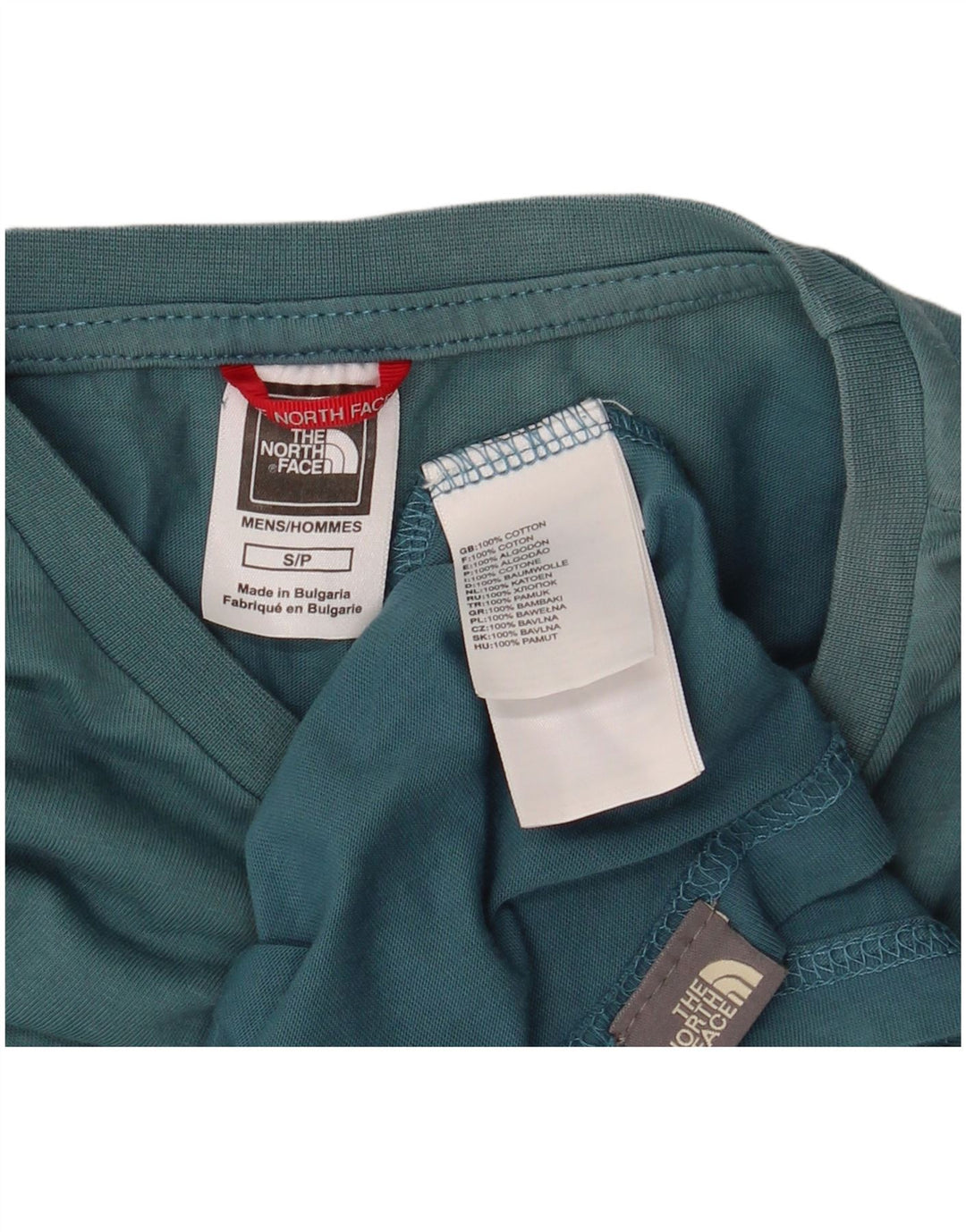 The North Face Camiseta Masculina Top Pequeno Algodão Azul