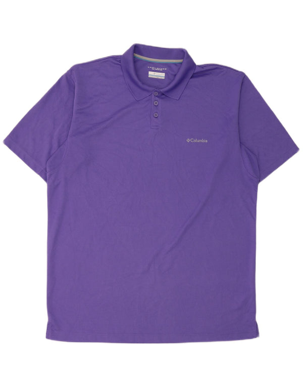 Camisa polo masculina Columbia Omni-Shade XL roxo poliéster