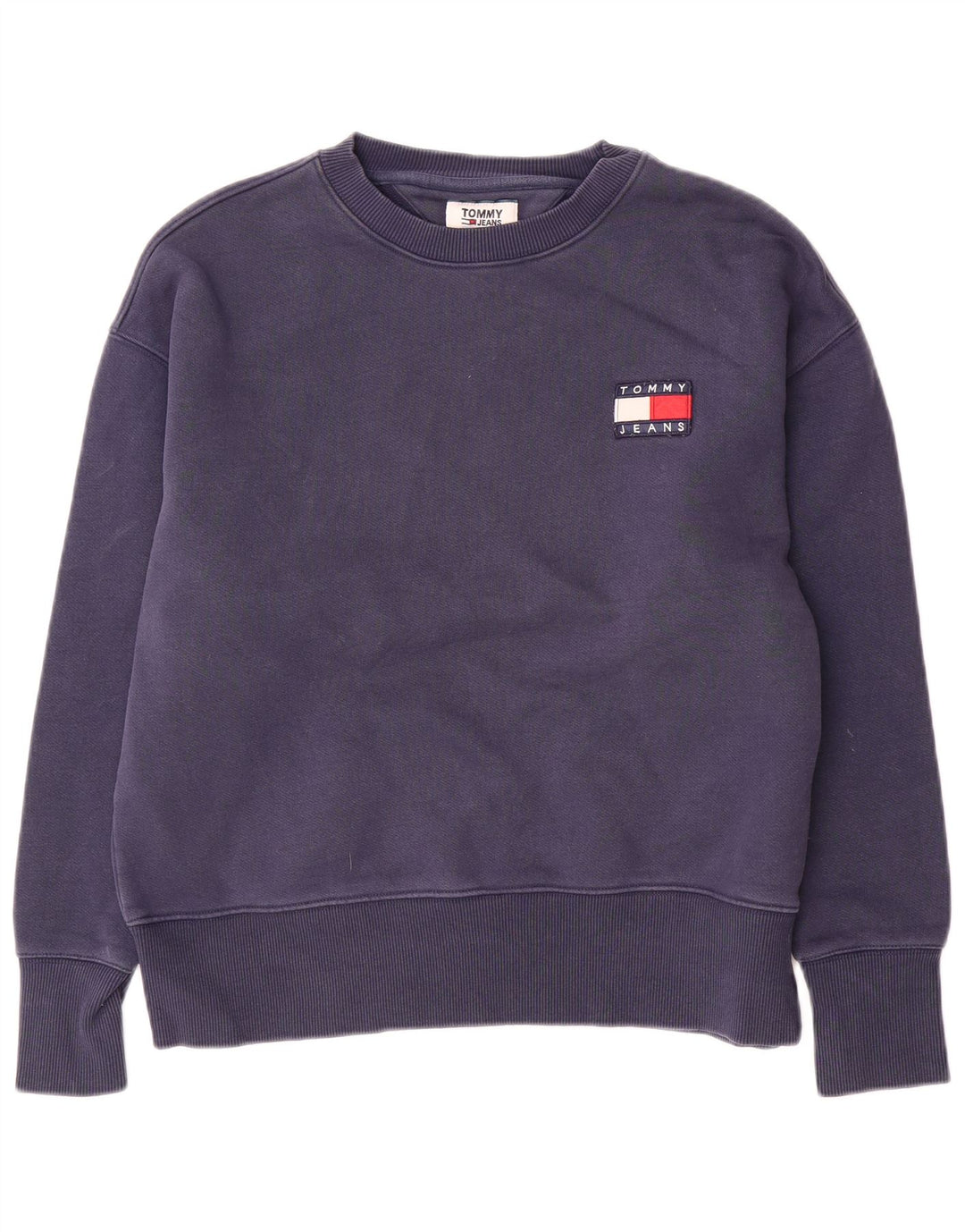 Tommy Hilfiger moletom masculino jumper médio algodão azul marinho