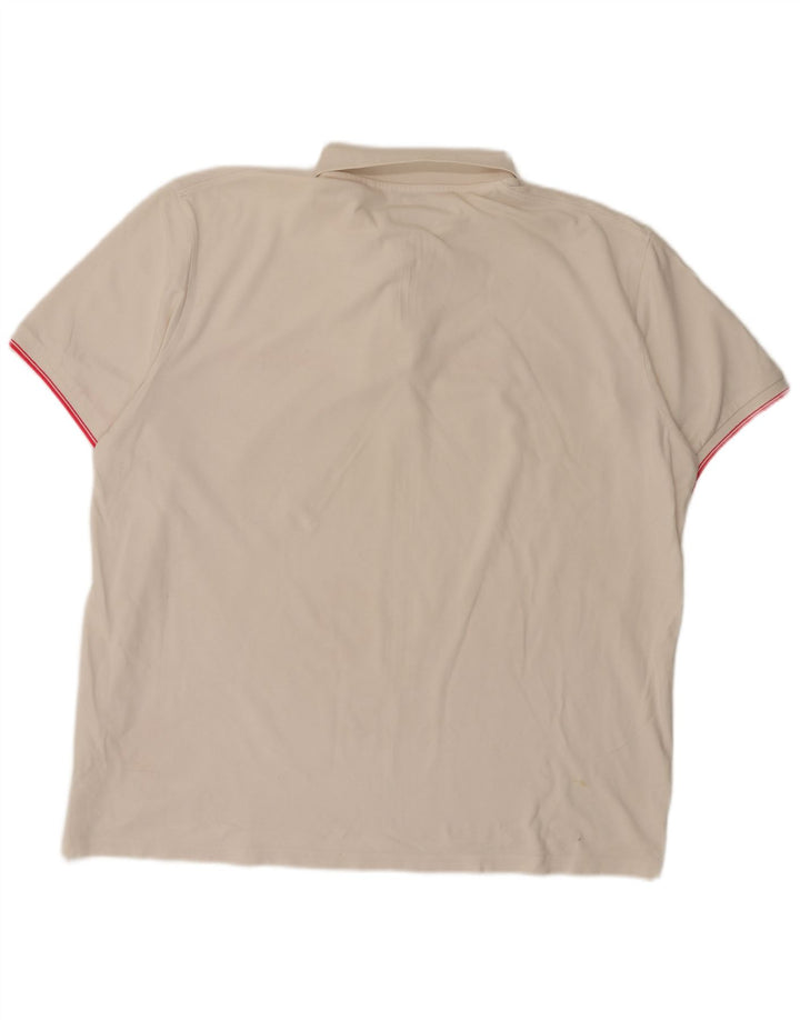 US Polo Assn. Camisa polo gráfica masculina 4XL branca