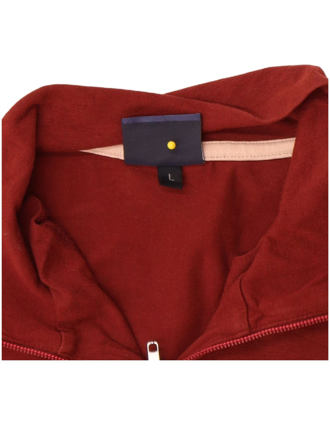 Trussardi Jeans Masculino pulôver com zíper e gola alta, moletom grande marrom
