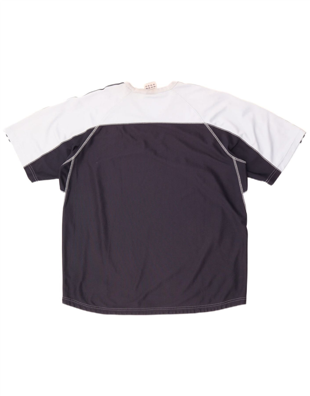 Camiseta masculina Adidas Top XL azul colorblock poliéster