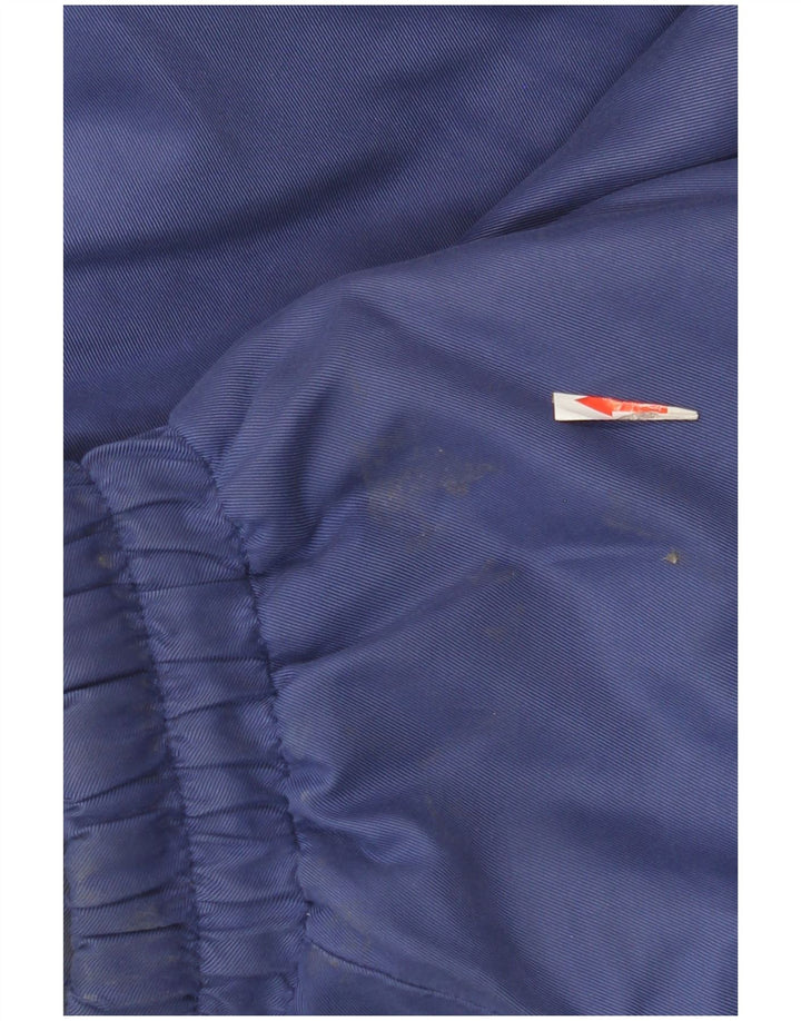 Jaqueta corta-vento masculina Polartec de grandes dimensões UK 38 poliéster azul médio