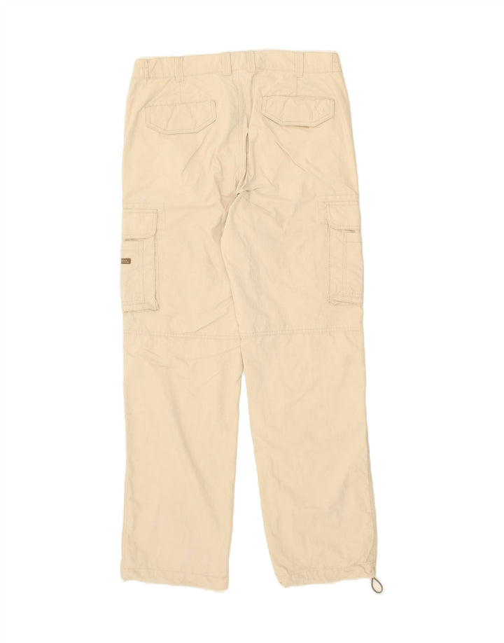 INVICTA Mens Straight Cargo Trousers Large W34 L32 Beige Cotton Vintage Invicta and Second-Hand Invicta from Messina Hembry 