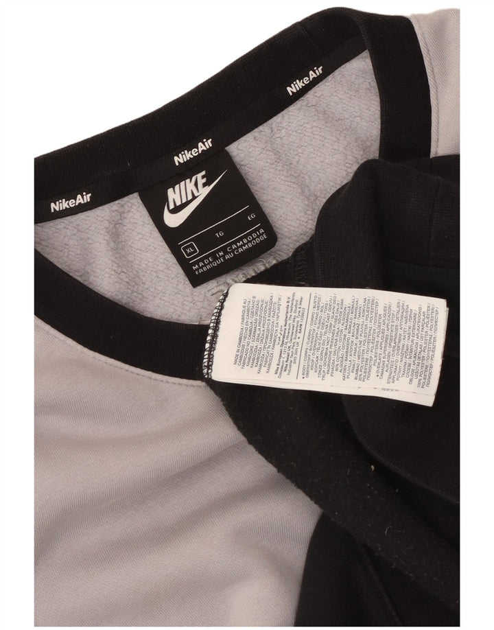 Moletom masculino NIKE Jumper XL cinza colorblock algodão