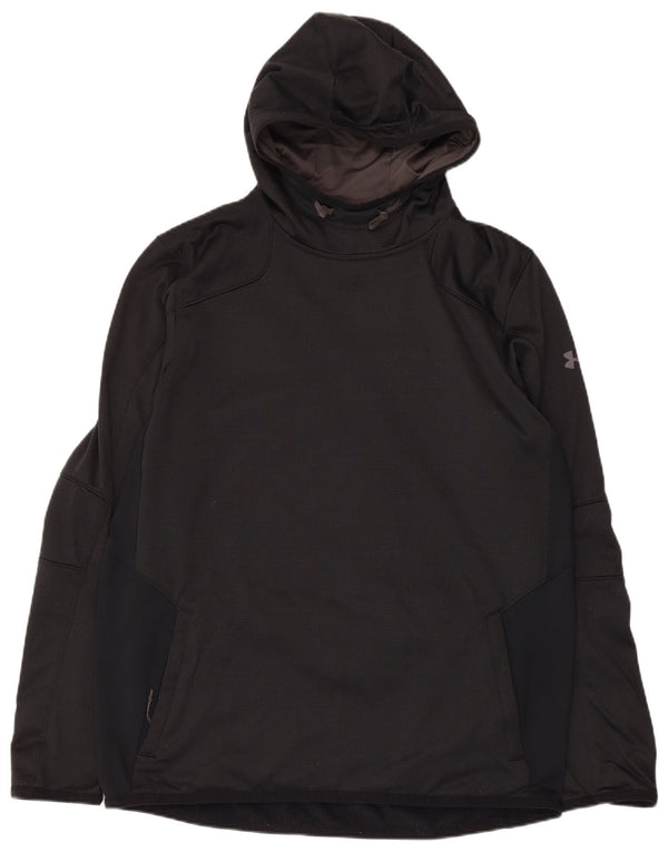 Under Armour Masculino Cold Gear Hoodie Jumper Grande Poliéster Preto