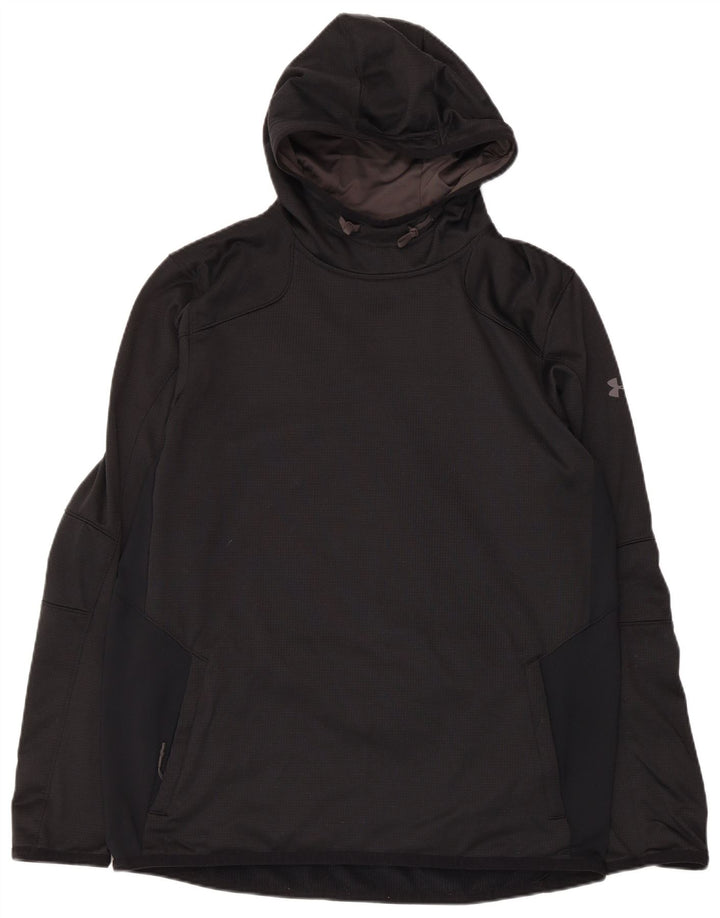 Under Armour Masculino Cold Gear Hoodie Jumper Grande Poliéster Preto