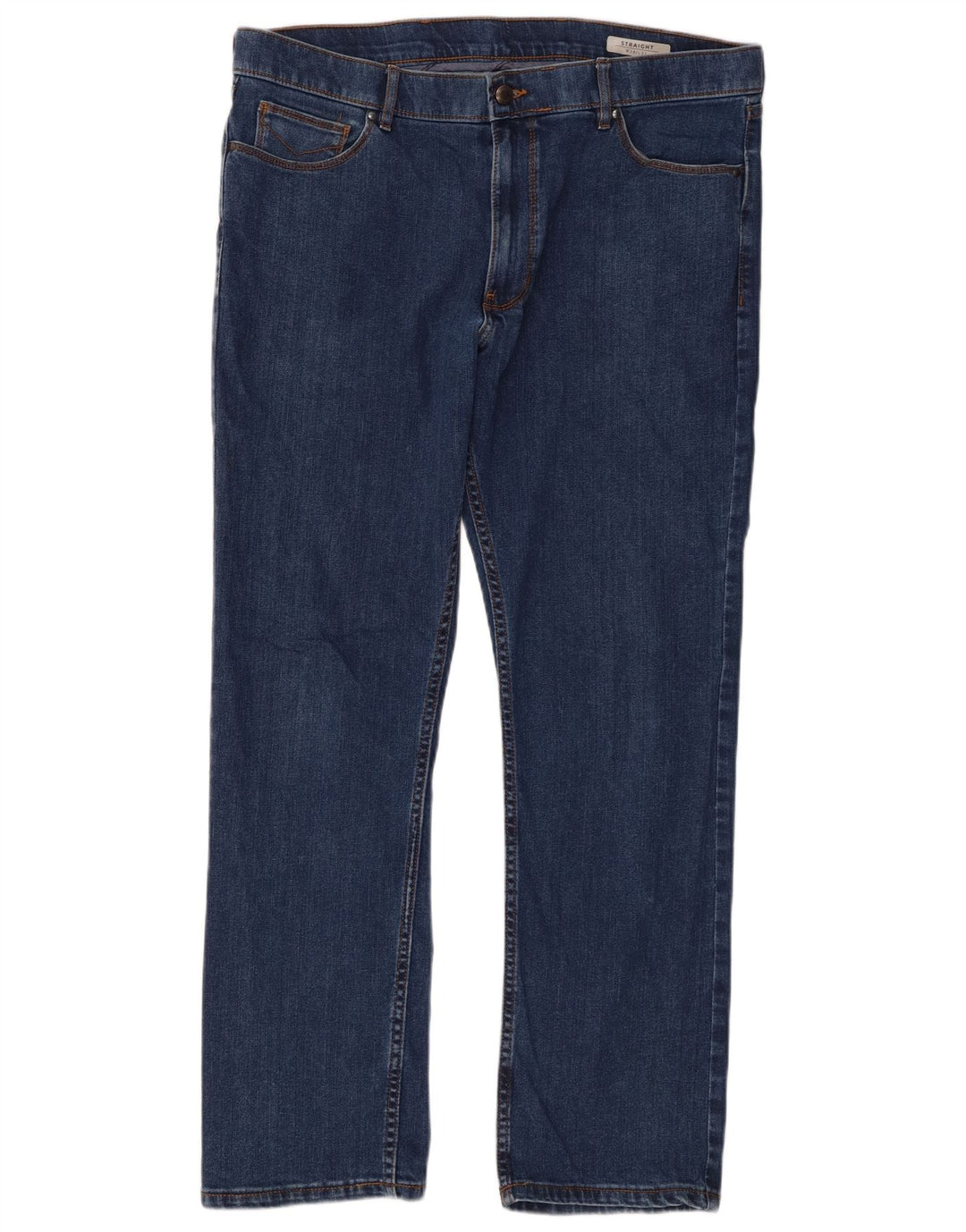 Jeans retos masculinos Marks & Spencer W38 L31 algodão azul