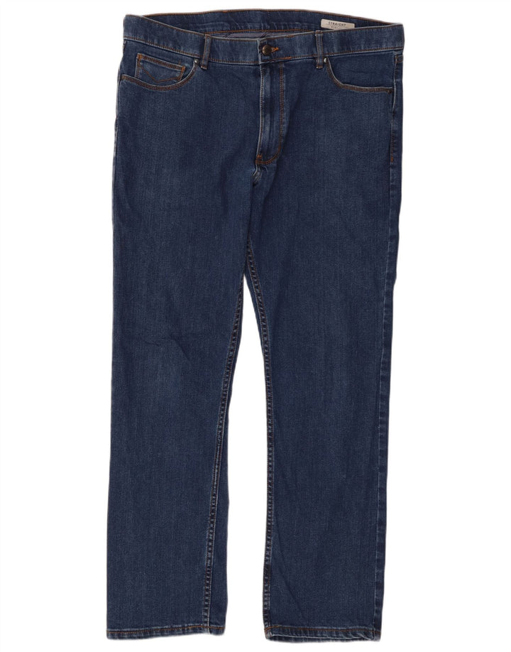Jeans retos masculinos Marks & Spencer W38 L31 algodão azul