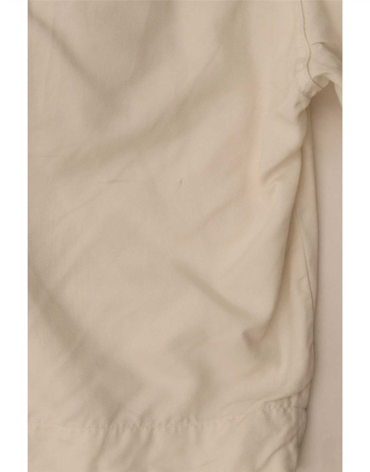 Shorts cargo feminino Diesel W31 médio algodão branco