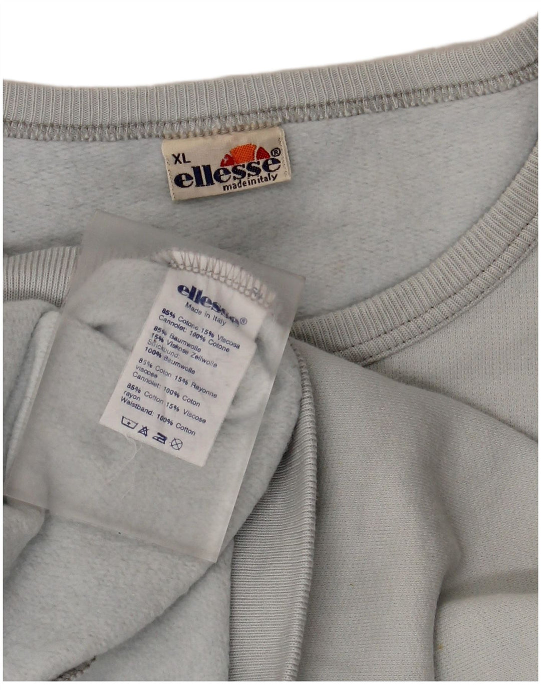 Ellesse moletom feminino jumper UK 18 XL azul algodão