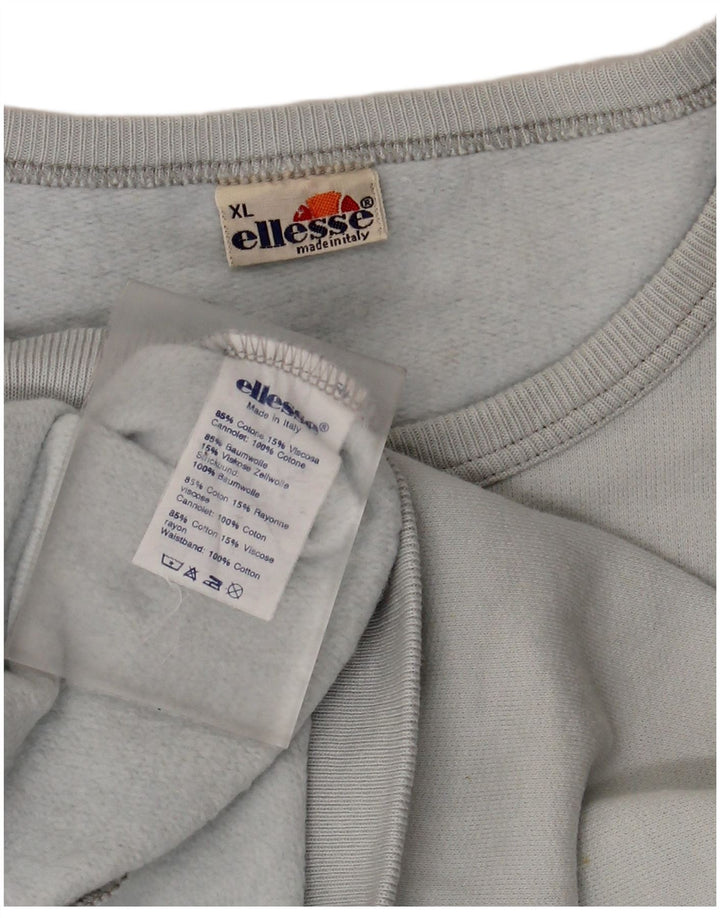 Ellesse moletom feminino jumper UK 18 XL azul algodão