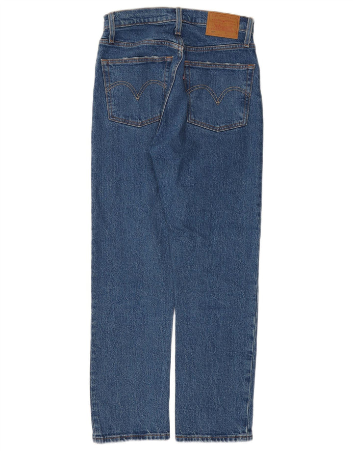 Calça jeans feminina Levi's 501 Straight W25 L26 azul algodão