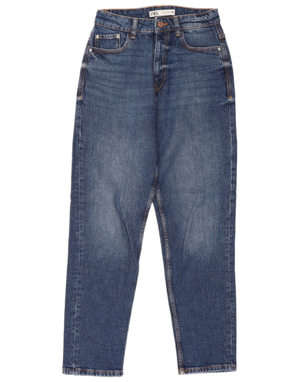 Calça jeans feminina de cintura alta Marks & Spencer EU 36 XS W26 L28 azul