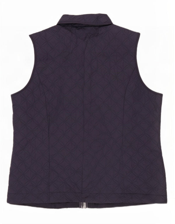 Colete acolchoado feminino Marks & Spencer UK 18 XL azul marinho poliéster