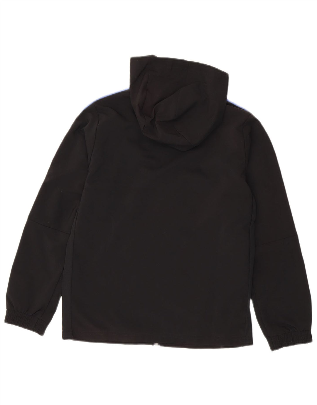 ADIDAS Boys Real Madrid Hooded Tracksuit Top Jacket 9-10 Years Preto