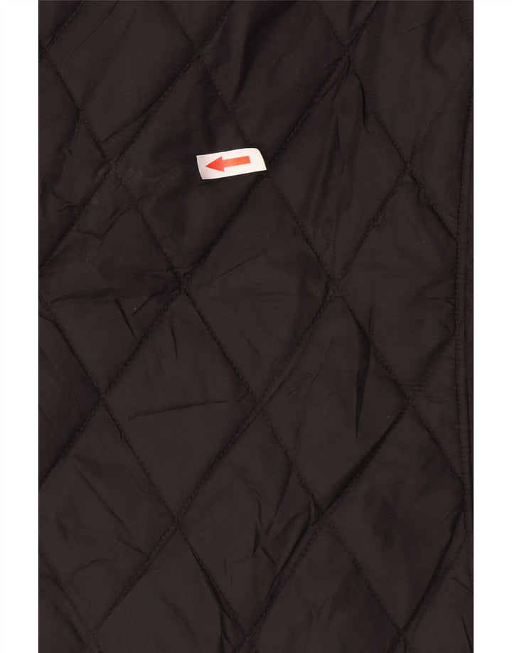 Jaqueta acolchoada feminina Eddie Bauer UK 18 XL preto nylon