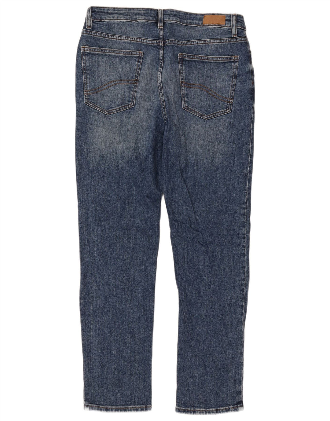 Calça jeans feminina Fat Face Chesham Girlfriend Slim UK 12 médio W32 L27 azul