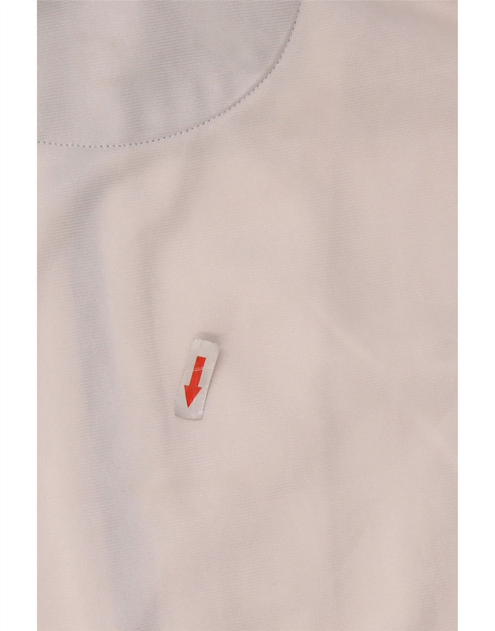 Lotto Mens Treino Top Jaqueta Pequena Colorblock Branco