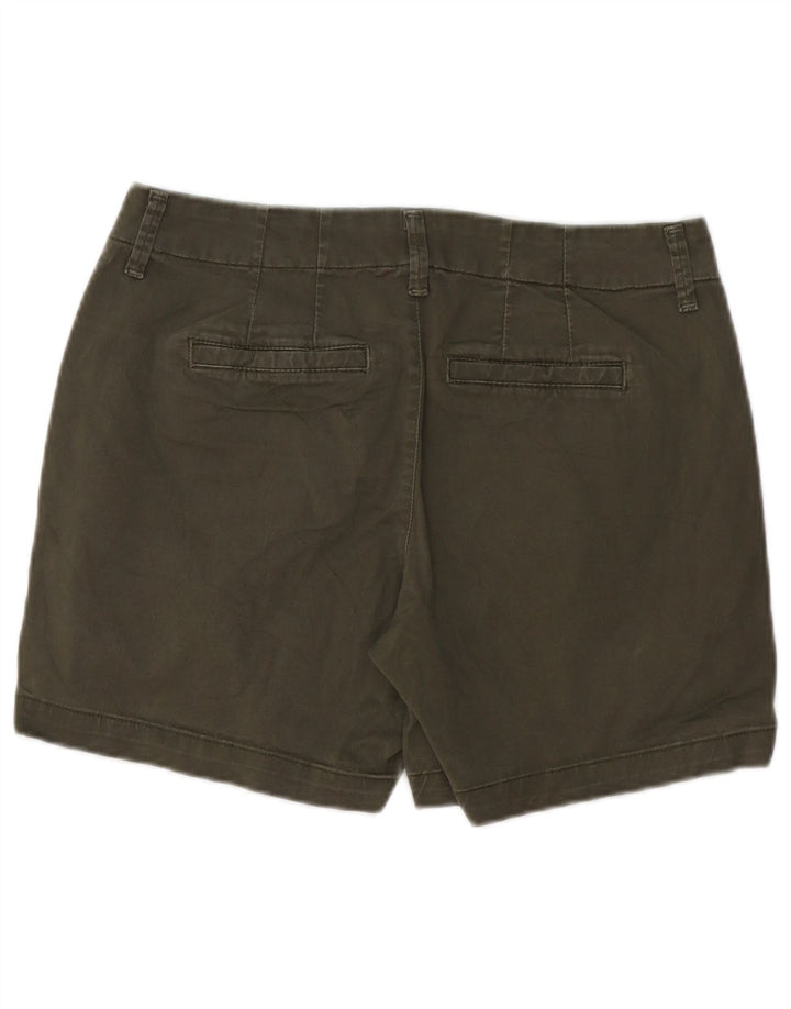 LEE Shorts feminino casual de cintura média US 6 médio W30 algodão cáqui