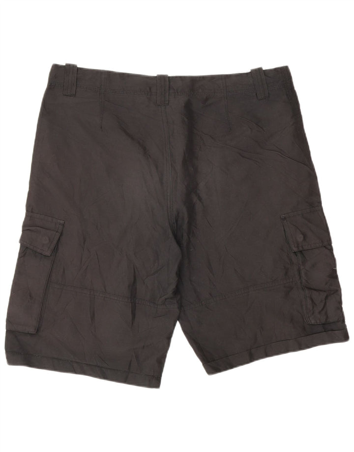 DIADORA Mens Italia Cargo Shorts Pequeno W32 Poliéster Preto