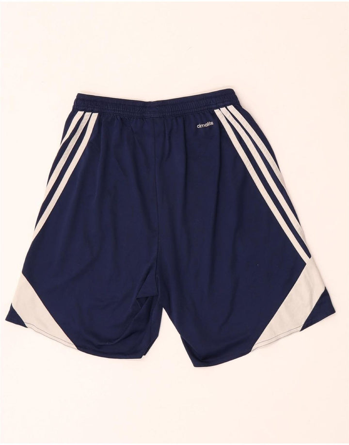 Adidas Masculino Climalite Sport Shorts Pequeno Azul Marinho Colorblock Poliéster