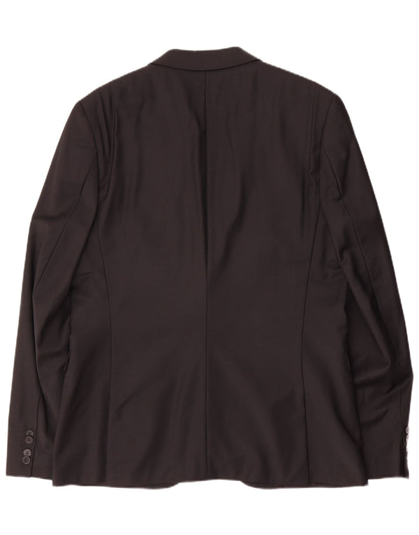 Jaqueta Blazer Masculina Hugo Boss com 2 Botões EU 52 XL Lã Preta