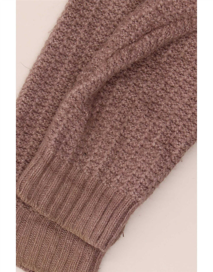 Suéter de cardigã aberto grande feminino Fat Face Reino Unido 16 grande viscose marrom