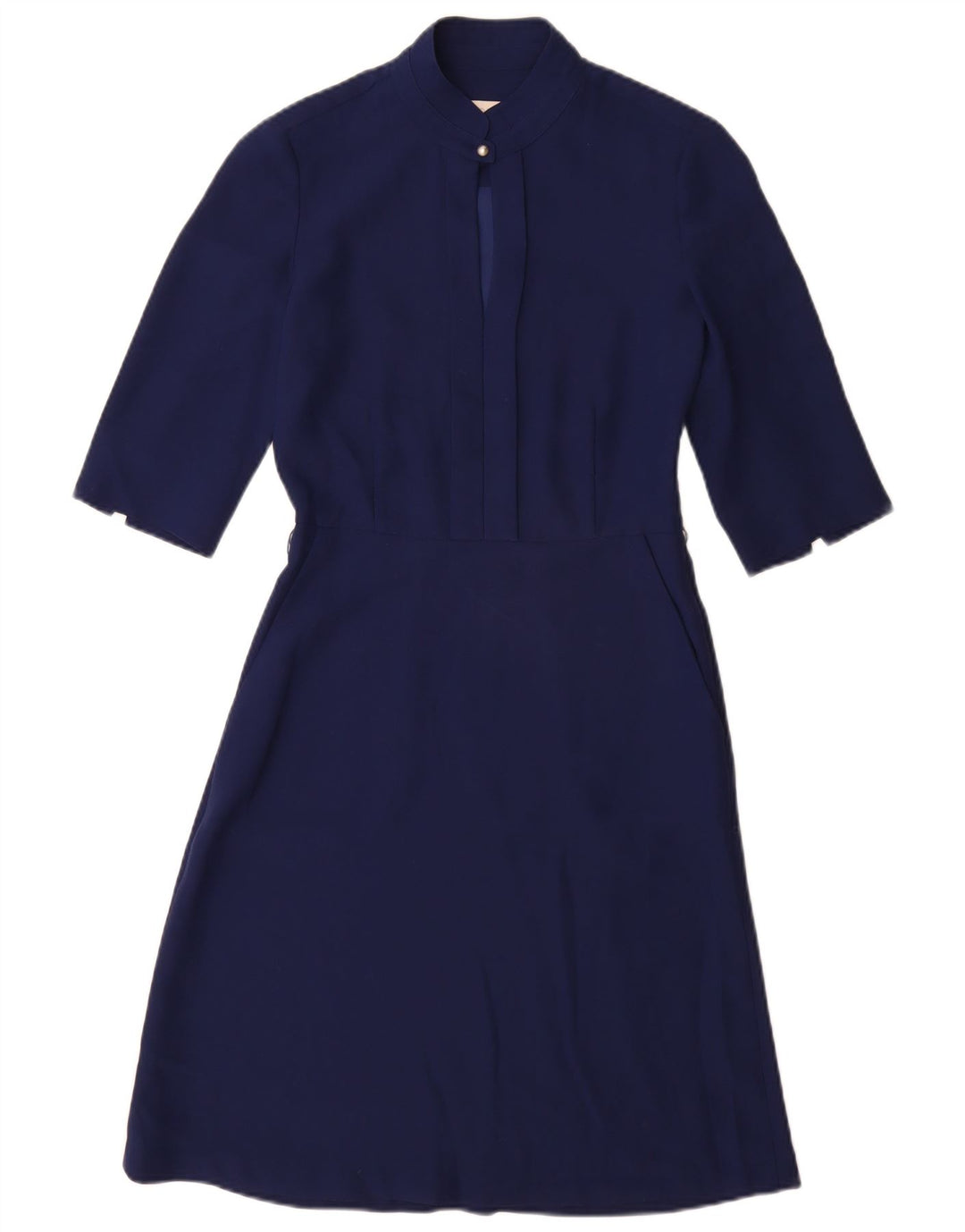 Vestido feminino Hobbs A-Line UK 4 XS azul marinho poliéster