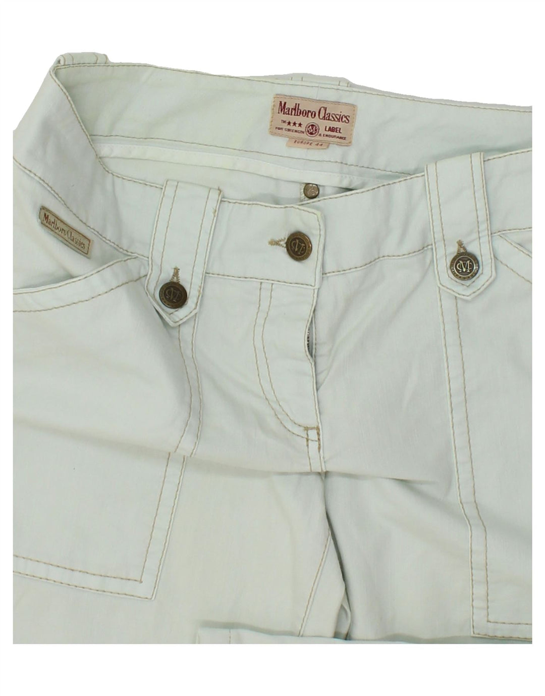 MARLBORO CLASSICS Womens Bermuda Shorts EU 44 XL W34  Green Cotton Vintage Marlboro Classics and Second-Hand Marlboro Classics from Messina Hembry 