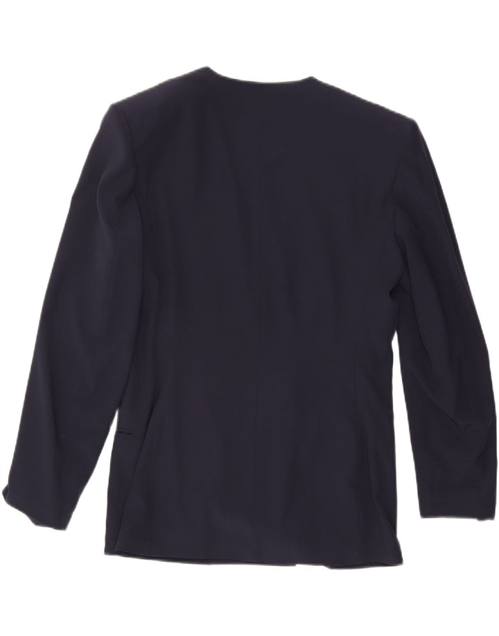 Jaqueta blazer feminina VINTAGE com peito duplo IT 44 azul marinho médio