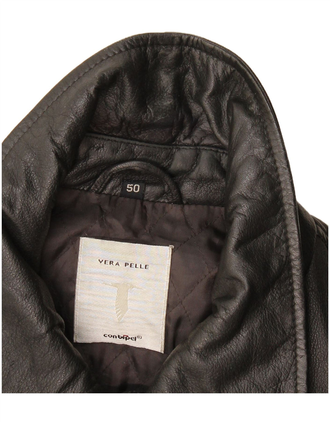 Jaqueta de couro masculina Conbipel IT 50 grande couro preto