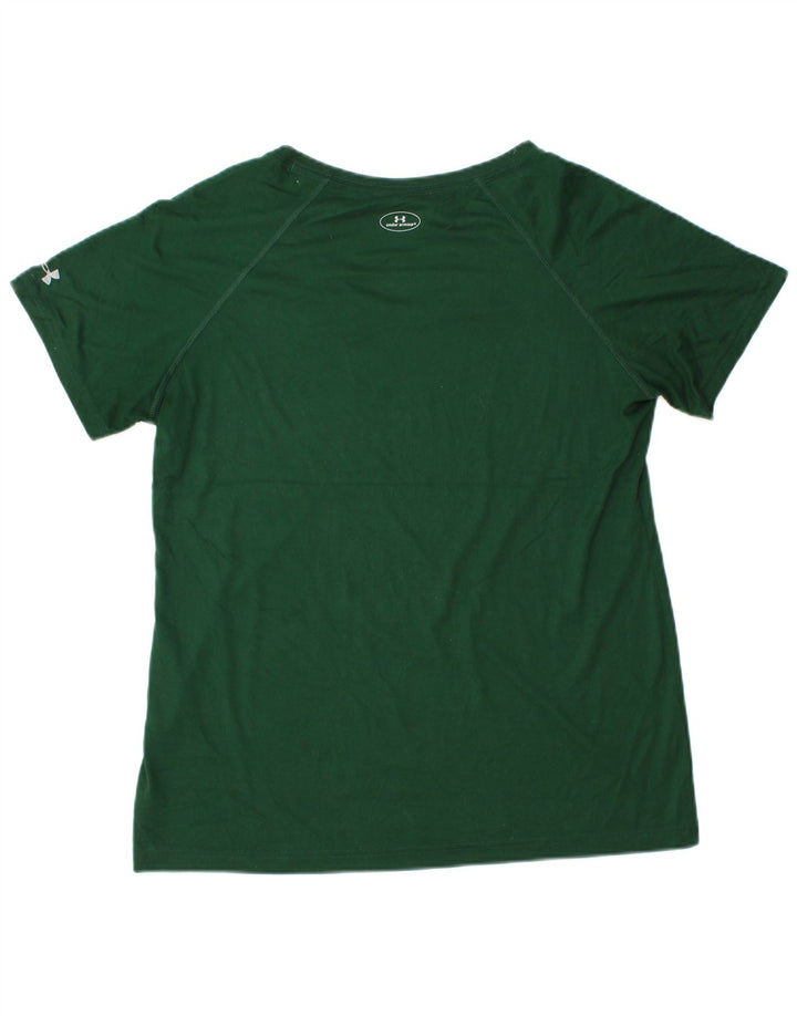 UNDER ARMOUR Camiseta feminina Heat Gear Top UK 18 XL poliéster verde
