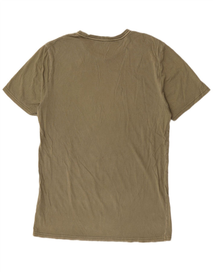 Camiseta masculina Volcom grande algodão cáqui