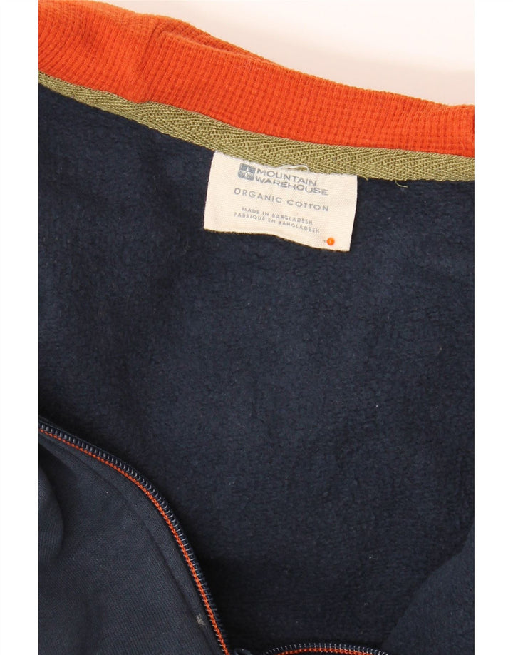 Suéter masculino com capuz e zíper MOUNTAIN WAREHOUSE algodão azul marinho médio