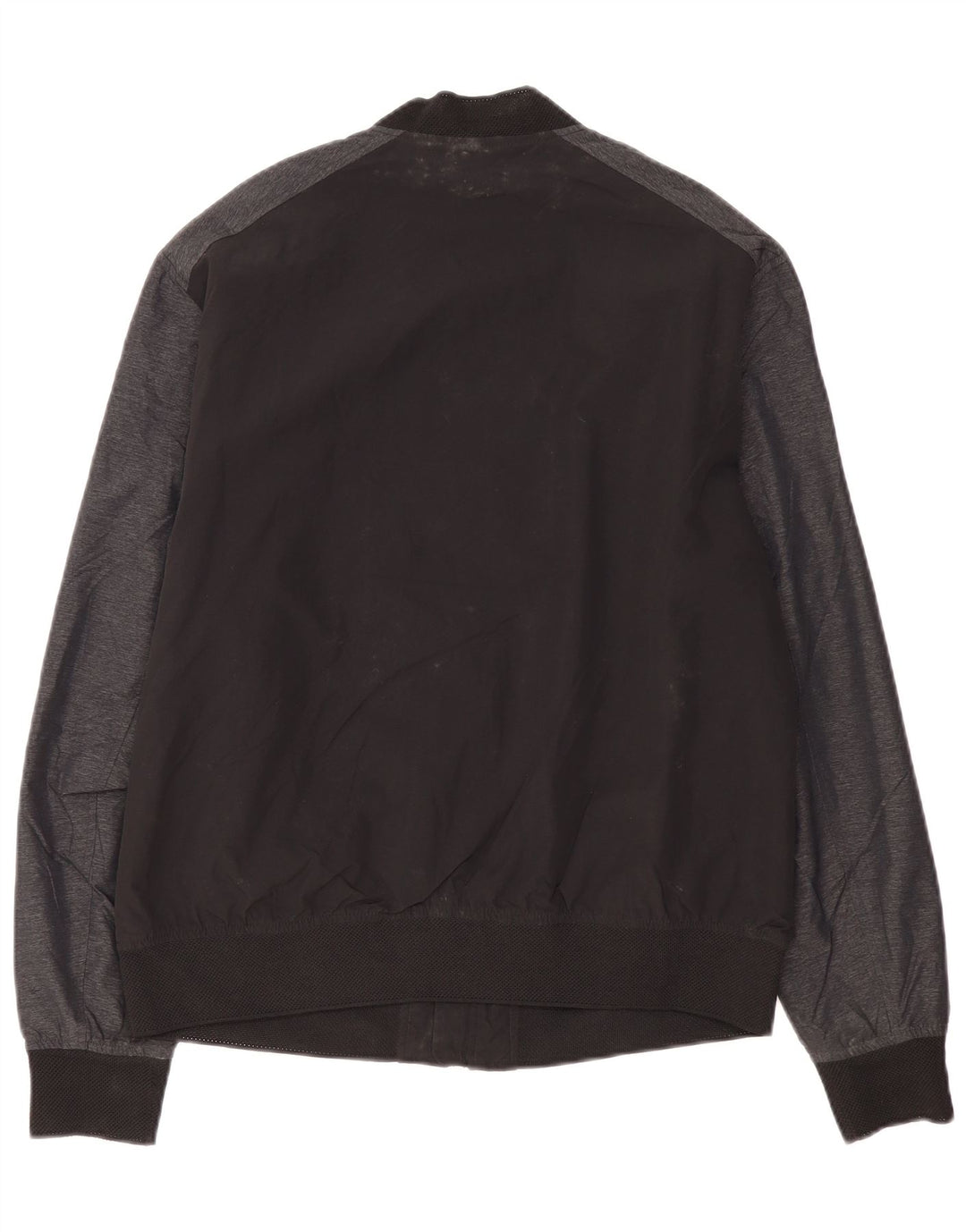 Jaqueta bomber masculina MARKS & SPENCER UK 40 grande preto colorblock poliamida