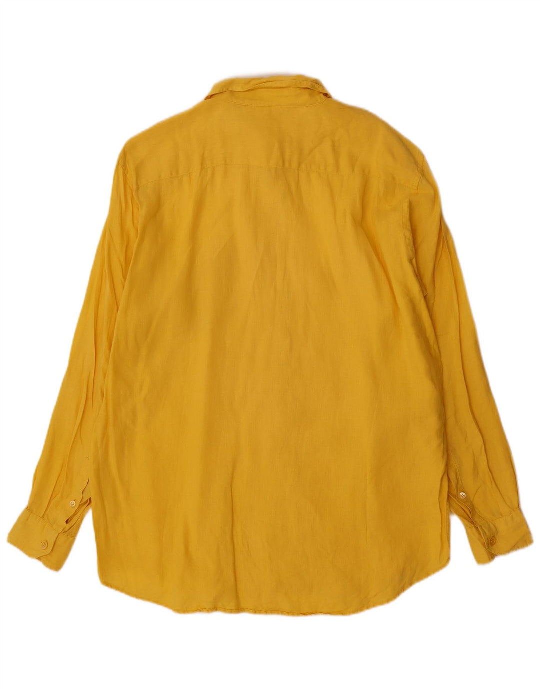 Camisa Max Mara Mulher UK 18 XL Linho Amarelo