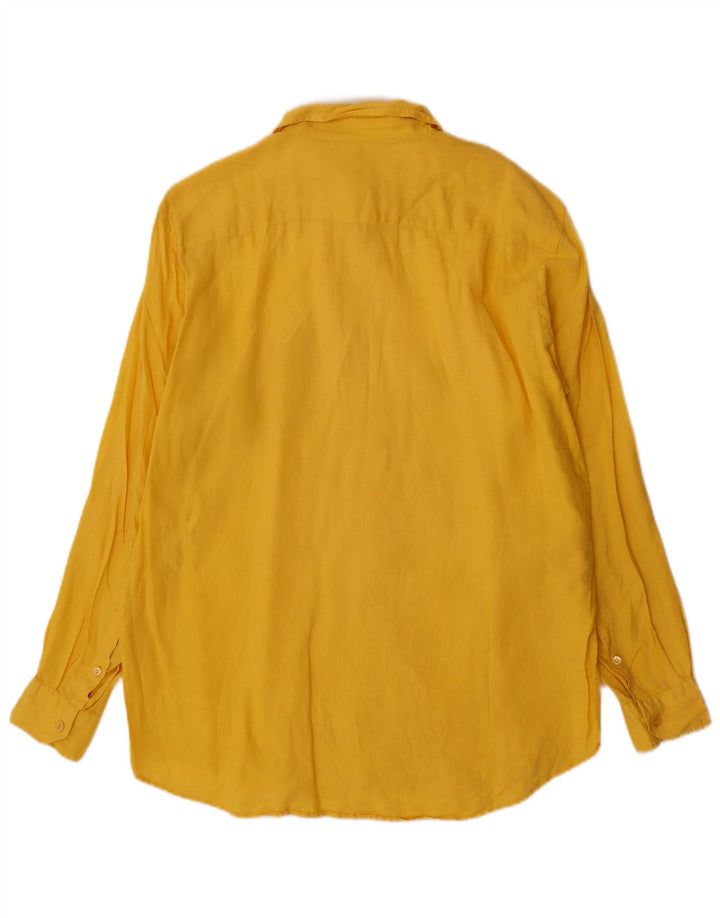 Camisa Max Mara Mulher UK 18 XL Linho Amarelo