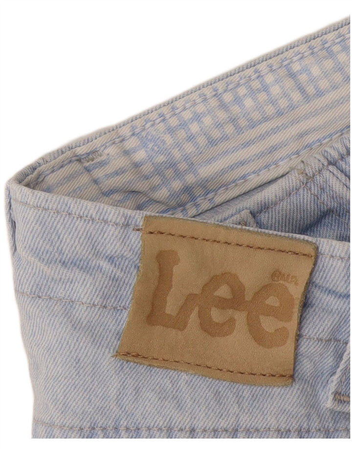 Shorts jeans feminino de cintura alta Lee W30 azul médio