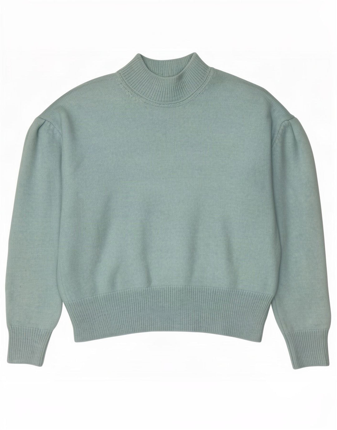 Suéter feminino Marks & Spencer com gola tartaruga Reino Unido 16 grande turquesa