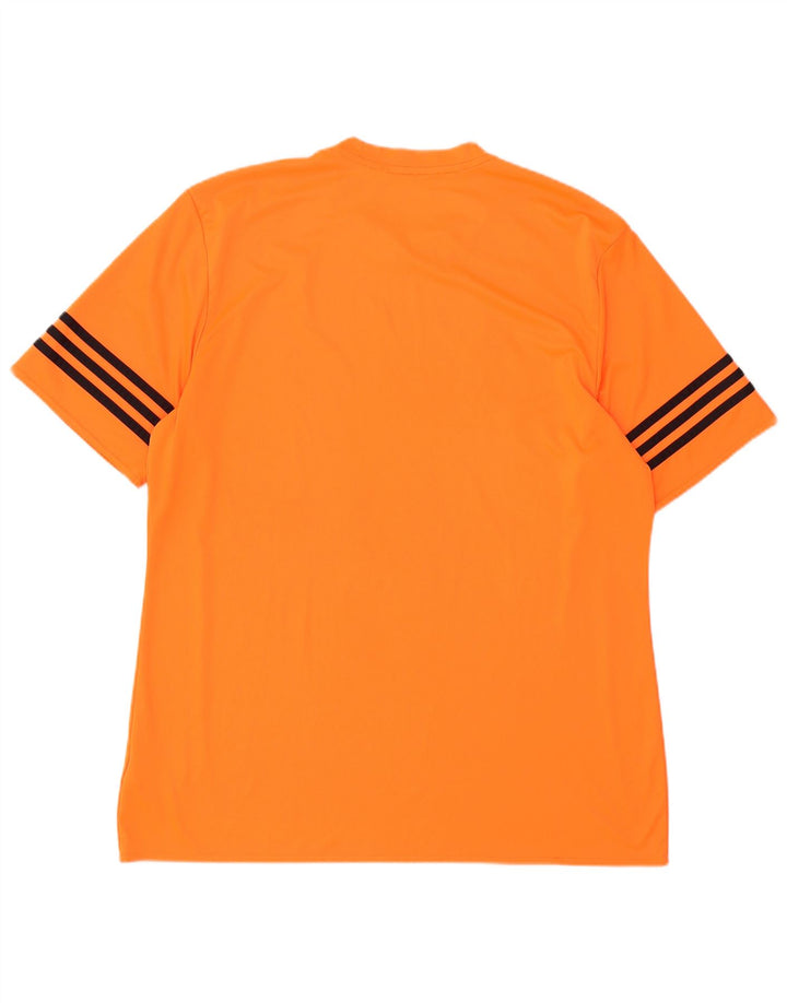 Camiseta masculina Adidas Climalite Top XL laranja poliéster