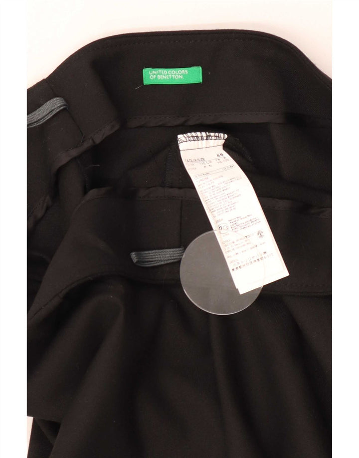 Saia lápis feminina Benetton IT 46 grande W32 poliéster preto